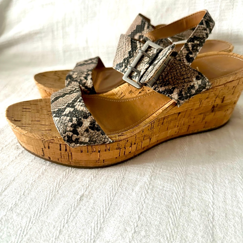 Women's Sandal -Jazlene Platform/Wedge - snake skin
